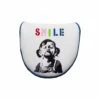 Banksy Smile Mallet Putter Headcover White 2 Banksy Smile Mallet Putter Headcover White -Teepeg Store image385726789