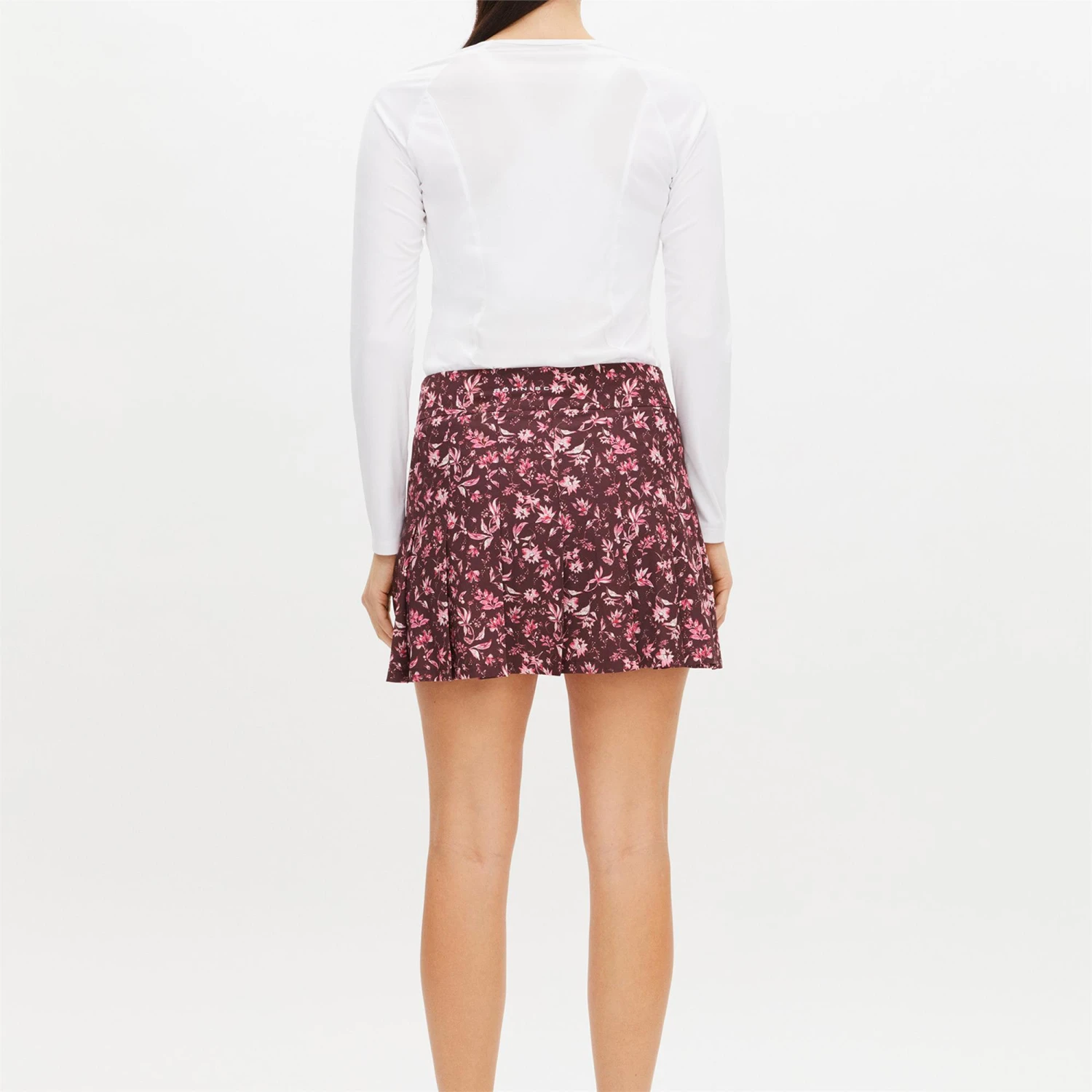 Rohnisch Lily Regular Pleated Ladies Golf Skort Neon Flower Pink 6 Rohnisch Lily Regular Pleated Ladies Golf Skort Neon Flower Pink - Image 4