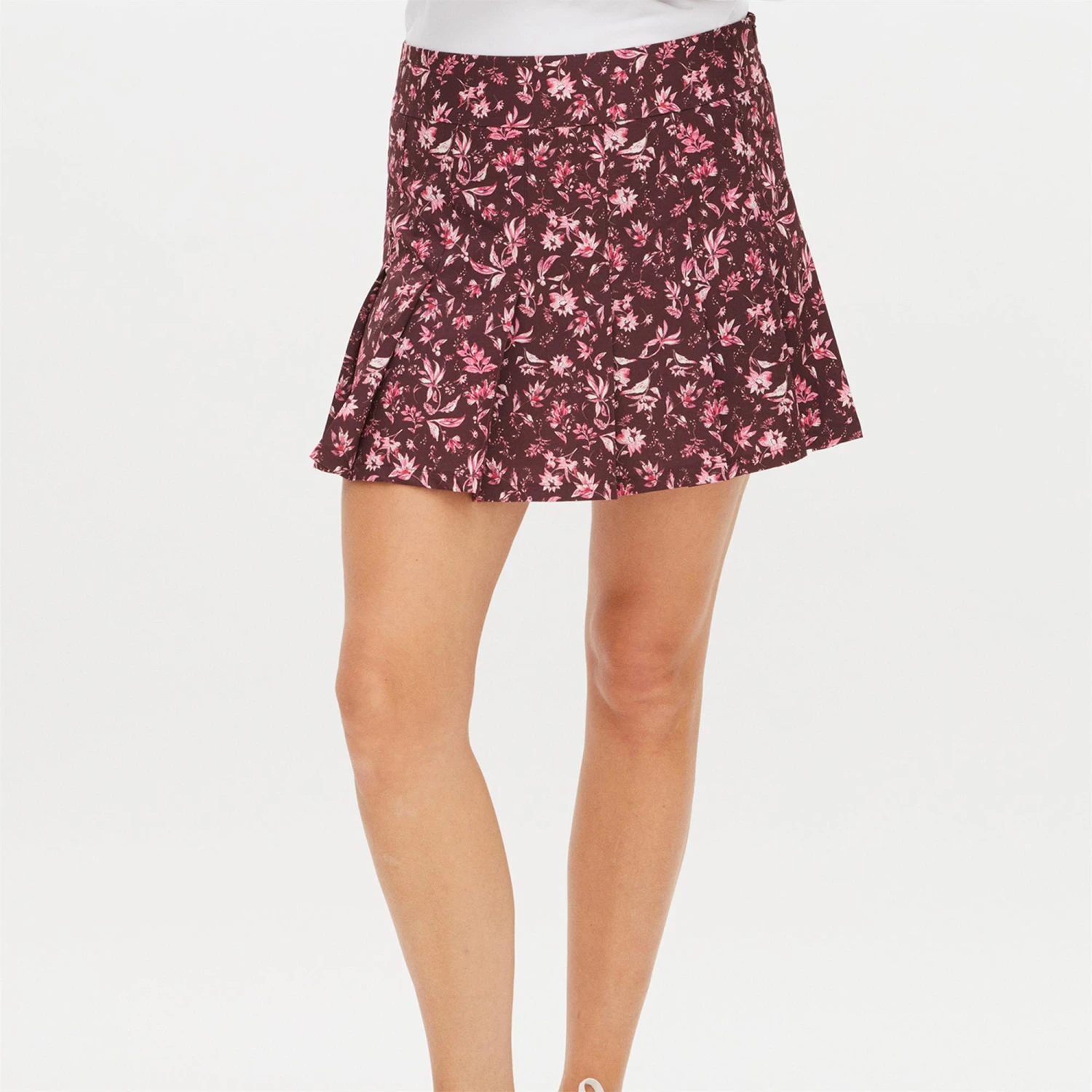 Rohnisch Lily Regular Pleated Ladies Golf Skort Neon Flower Pink 7 Rohnisch Lily Regular Pleated Ladies Golf Skort Neon Flower Pink - Image 5