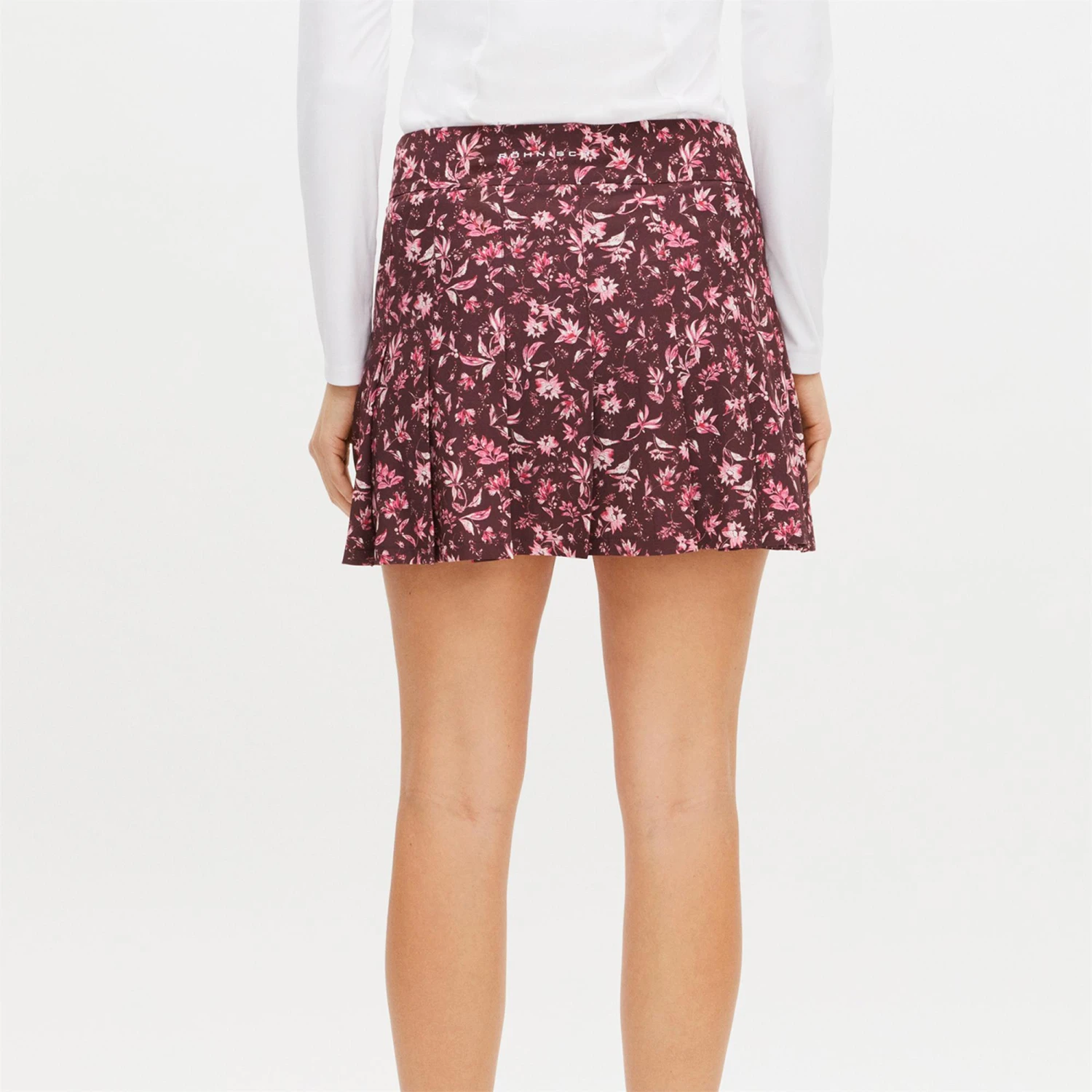 Rohnisch Lily Regular Pleated Ladies Golf Skort Neon Flower Pink 4 Rohnisch Lily Regular Pleated Ladies Golf Skort Neon Flower Pink - Image 2