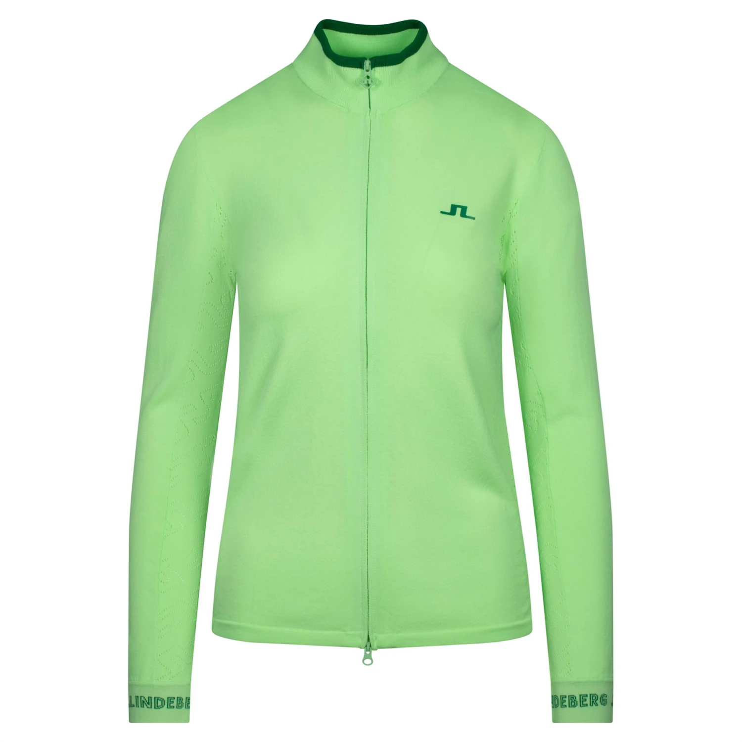 J.Lindeberg J Lindeberg Almaida Knitted Ladies Golf Sweater Patina Green 3 J.Lindeberg J Lindeberg Almaida Knitted Ladies Golf Sweater Patina Green