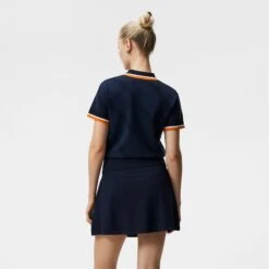 J.Lindeberg J Lindeberg Feline Knitted Shirt Navy -Teepeg Store image386913707