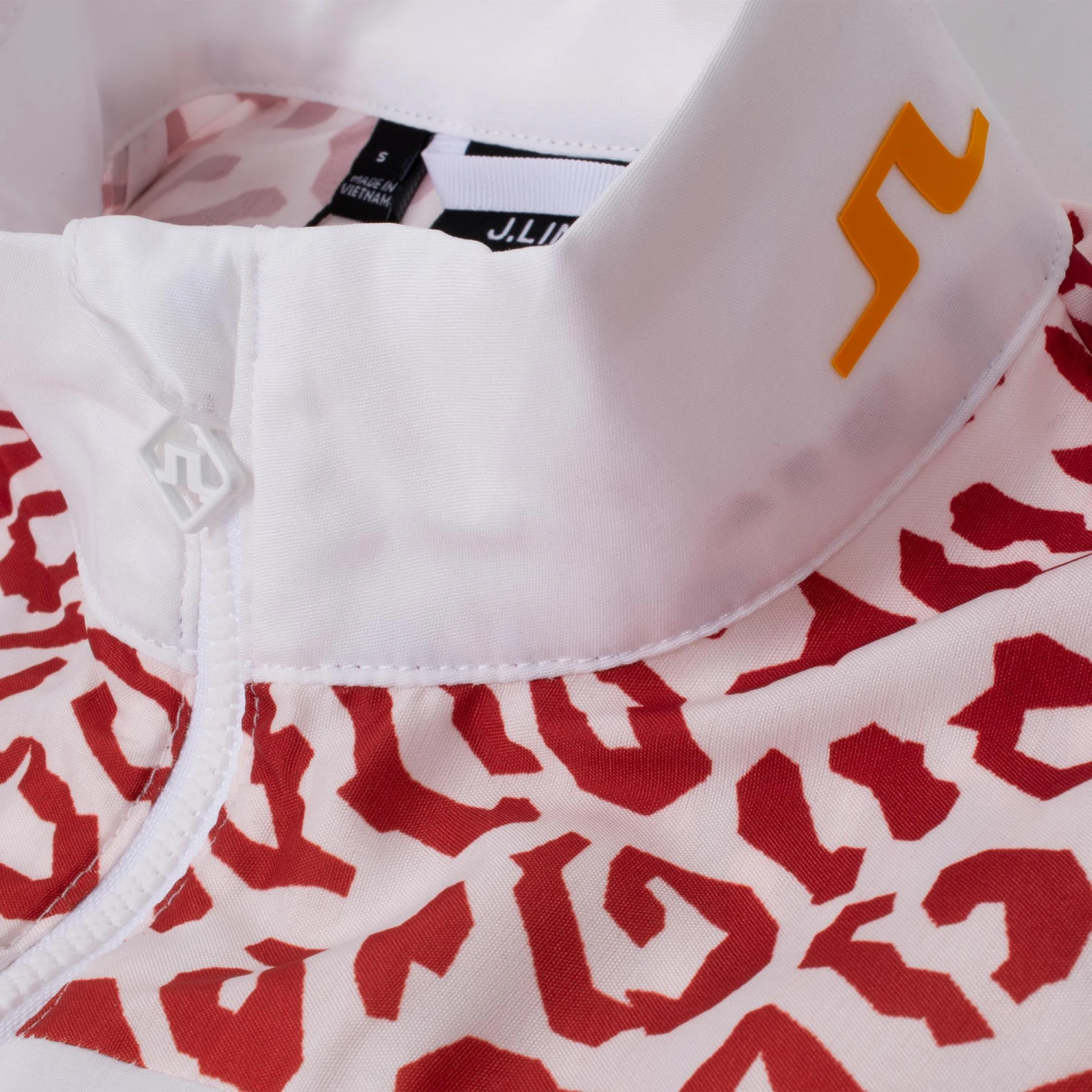 J.Lindeberg J Lindeberg Tenley Print Ladies Golf Jacket White 5 J.Lindeberg J Lindeberg Tenley Print Ladies Golf Jacket White - Image 3