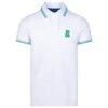 Psycho Bunny Banks Pique Polo White -Teepeg Store image387263403