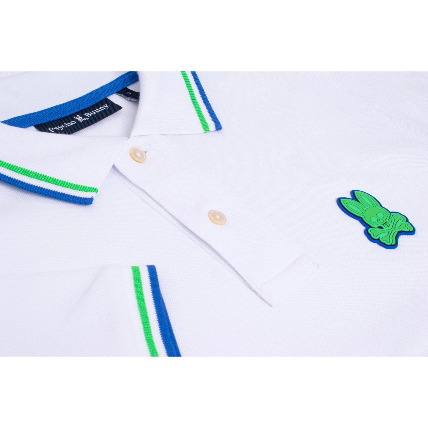 Psycho Bunny Banks Pique Polo White 5 Psycho Bunny Banks Pique Polo White - Image 3