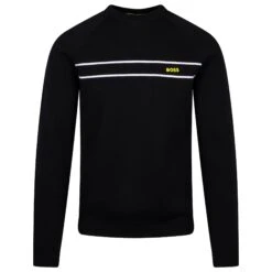 Boss Righam Knit Sweatshirt Black