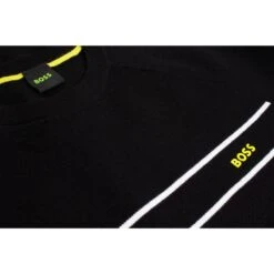 Boss Righam Knit Sweatshirt Black -Teepeg Store image387266706