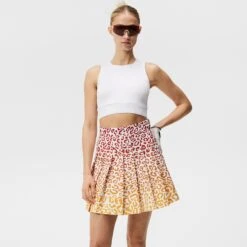 J.Lindeberg J Lindeberg Adina Leo Print Ladies Golf Skirt -Teepeg Store image389793717