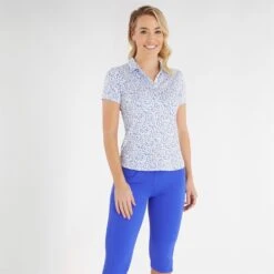 Green Lamb Melanie Printed Ladies Golf Polo Shirt Terrazzo Print 14 Green Lamb Melanie Printed Ladies Golf Polo Shirt Terrazzo Print -Teepeg Store image390155164