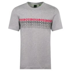 Boss Tee 2 Cotton T-Shirt Light Pastell Grey