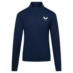 Castore Classic Zip Mock Neck Mens Golf Mid Layer Mid Night Navy