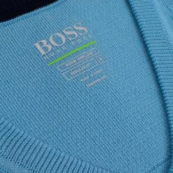 Hugo Boss Mens Vily Pro Slipover Open Blue -Teepeg Store image394368491