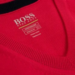 Hugo Boss Mens Vily Pro Slipover Bright Pink -Teepeg Store image394368753