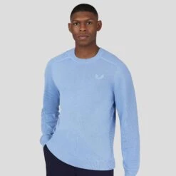 Castore Knitted Mens Crew Neck Golf Sweater Sky 12 Castore Knitted Mens Crew Neck Golf Sweater Sky -Teepeg Store image394719924 8b0abc3d ba66 470a bc0b 9310bd688a33