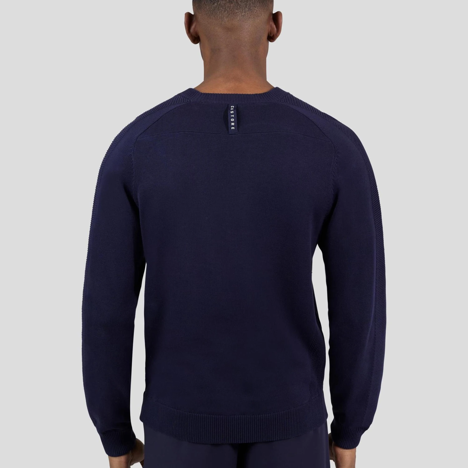 Castore Knitted Mens Crew Neck Golf Sweater Midnight Navy 6 Castore Knitted Mens Crew Neck Golf Sweater Midnight Navy - Image 4