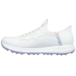 Skechers Go Golf Elite 5 Slip In Ladies Golf Shoes White/Lavender -Teepeg Store image395320872