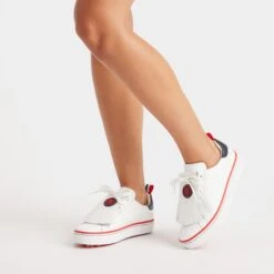 Ladies G/FORE Contrast Accent Kiltie Durf Ladies Golf Shoe Snow 14 Ladies G/FORE Contrast Accent Kiltie Durf Ladies Golf Shoe Snow -Teepeg Store image396706907