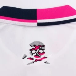 G/FORE Two Tone Collar Tech Pique Mens Golf Polo Shirt Snow -Teepeg Store image396754439