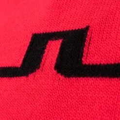 J.Lindeberg J Lindeberg Adeline Knitted Ladies Golf Sweater Rose Red -Teepeg Store image397066025