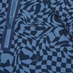 G/FORE Distorted Check Ruched Quarter Zip Ladies Golf Mid Layer Twilight 13 G/FORE Distorted Check Ruched Quarter Zip Ladies Golf Mid Layer Twilight -Teepeg Store image397168306