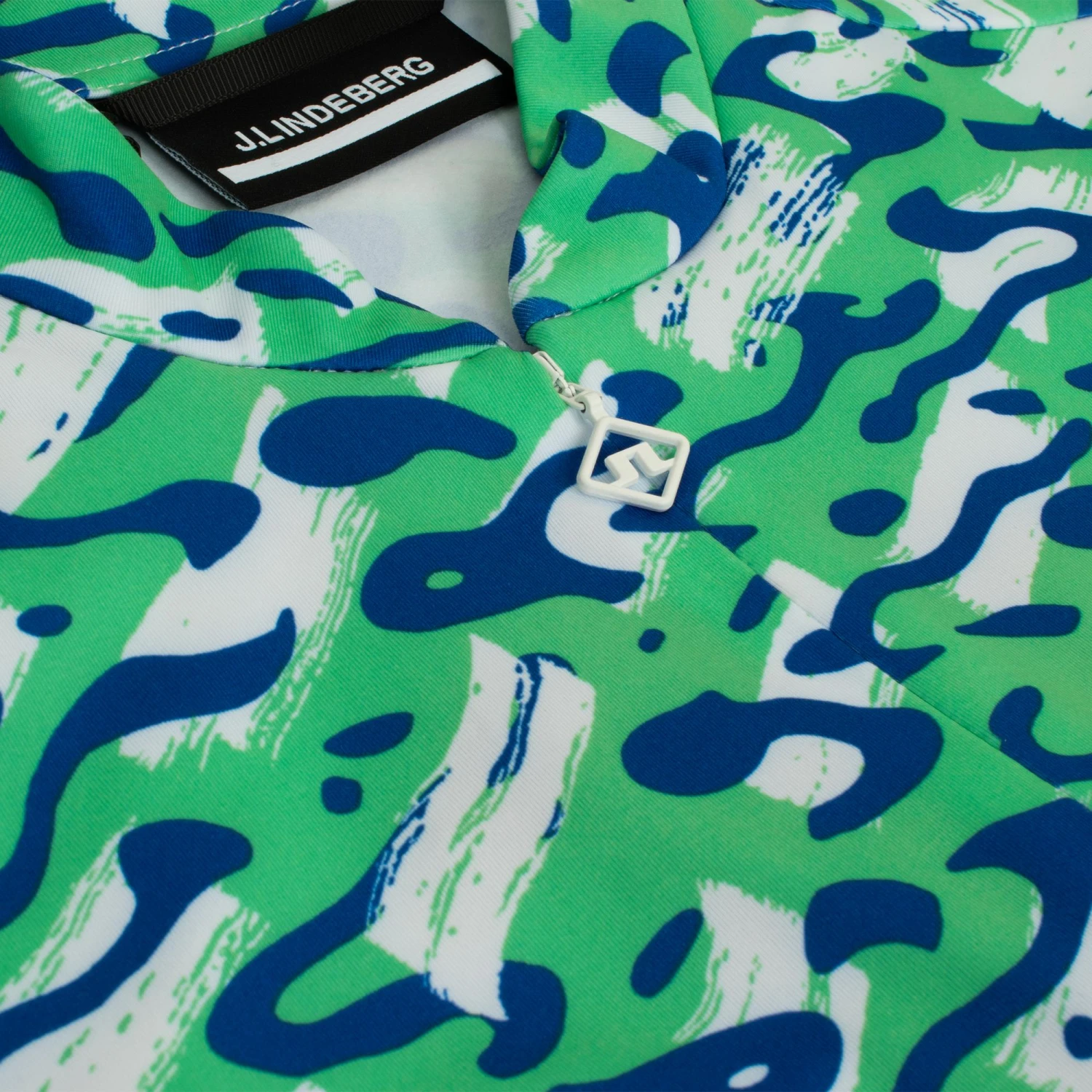 J.Lindeberg J Lindeberg Marilyn Half Zip Ladies Golf Mid Layer Caldera Jade Cream 5 J.Lindeberg J Lindeberg Marilyn Half Zip Ladies Golf Mid Layer Caldera Jade Cream - Image 3