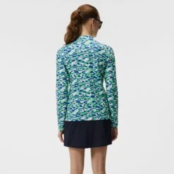 J.Lindeberg J Lindeberg Marilyn Half Zip Ladies Golf Mid Layer Caldera Jade Cream 15 J.Lindeberg J Lindeberg Marilyn Half Zip Ladies Golf Mid Layer Caldera Jade Cream -Teepeg Store image397522998