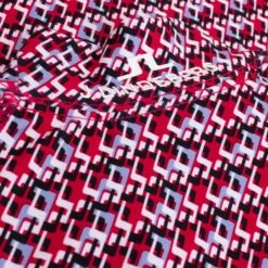 J.Lindeberg J Lindeberg Asa Print Soft Compression Ladies Golf Top JL Micro Bridge Rose Red -Teepeg Store image397526222