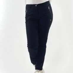Pure Golf Cascade Waterproof Lined Ladies Golf Trousers Navy -Teepeg Store image397863311