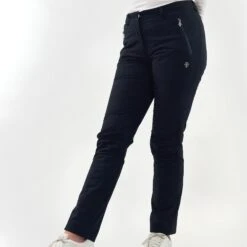 Pure Golf Cascade Waterproof Lined Ladies Golf Trousers Navy -Teepeg Store image397863313