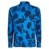 G/FORE Tonal Floral Luxe Mens Golf Mid Layer Racer -Teepeg Store image397894688