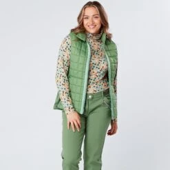 Swing Out Sister Valerie Active Ladies Golf Vest Sage -Teepeg Store image398027835