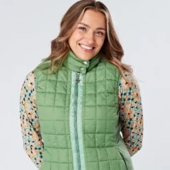 Swing Out Sister Valerie Active Ladies Golf Vest Sage -Teepeg Store image398027839