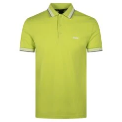 Boss Paddy Mens Polo Shirt Bright Green