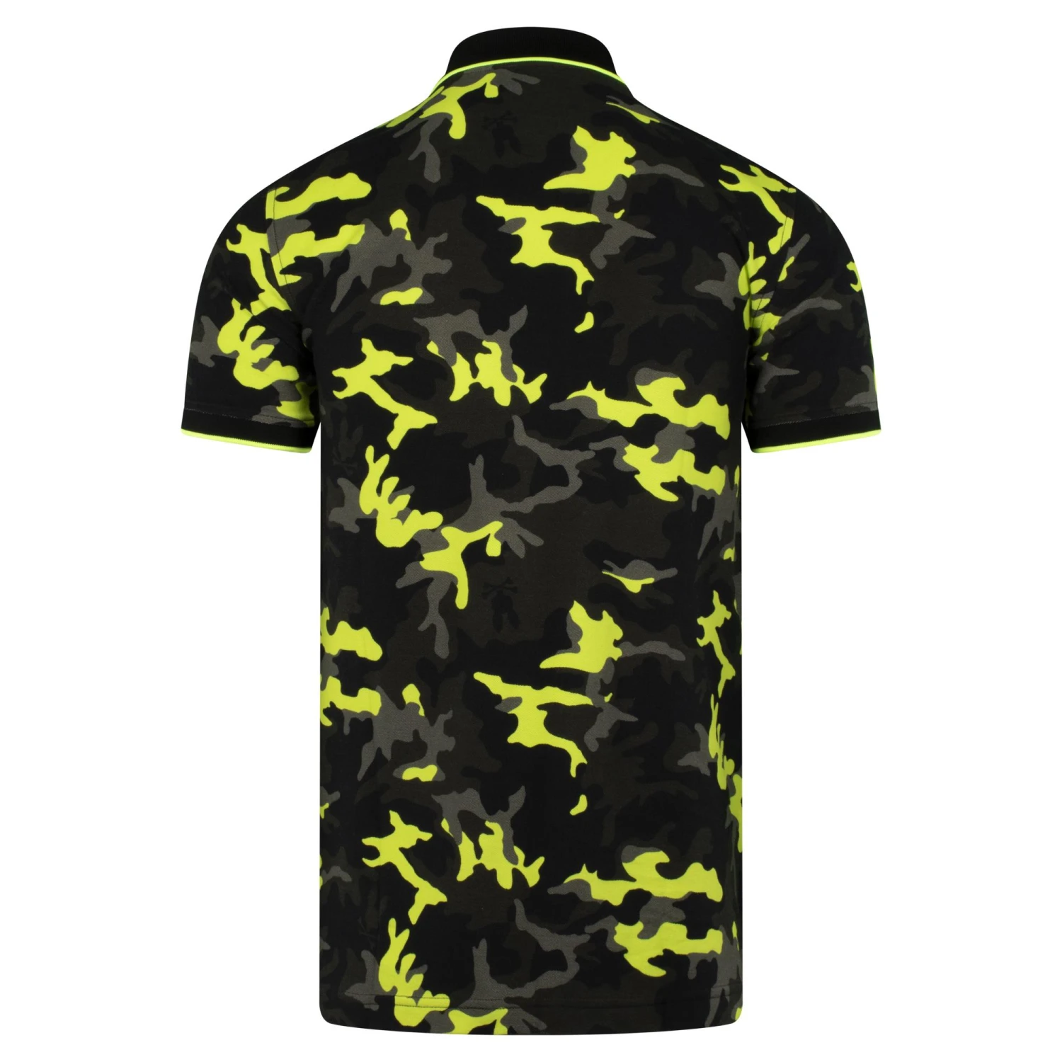 Psycho Bunny Plano Pique Camo Polo Shirt Black 4 Psycho Bunny Plano Pique Camo Polo Shirt Black - Image 2