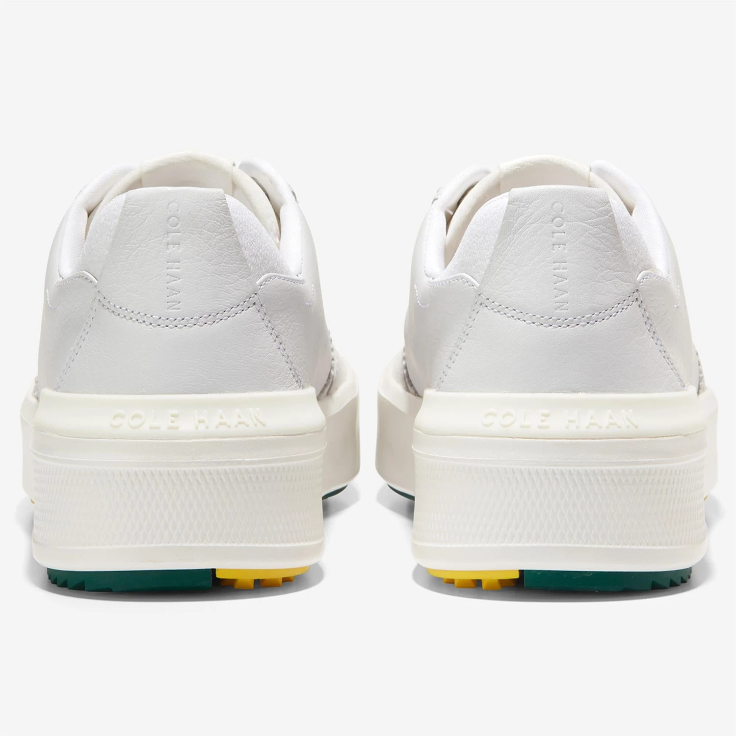 Cole Haan GrandPrø Crew Mens Golf Shoe White Leather Aventurine 7 Cole Haan GrandPrø Crew Mens Golf Shoe White Leather Aventurine - Image 5