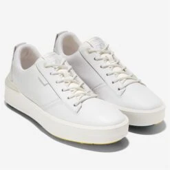 Cole Haan GrandPrø Crew Mens Golf Shoe White Leather Aventurine 35 Cole Haan GrandPrø Crew Mens Golf Shoe White Leather Aventurine -Teepeg Store image402399579