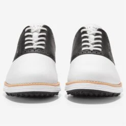 Cole Haan ØriginalGrand Saddle Mens Golf Shoe White/Black Croc Print -Teepeg Store image402400034