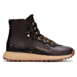 Duca Del Cosma Sonesta Ladies Golf Boot Brown -Teepeg Store image402448323