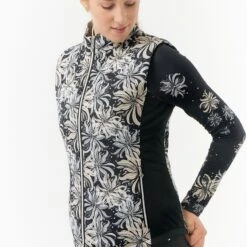 Pure Golf Annona Patterened Ladies Golf Gilet Champagne Orchid -Teepeg Store image402477443