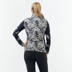 Pure Golf Annona Patterened Ladies Golf Gilet Champagne Orchid -Teepeg Store image402477445