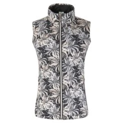 Pure Golf Annona Patterened Ladies Golf Gilet Champagne Orchid -Teepeg Store image402477447