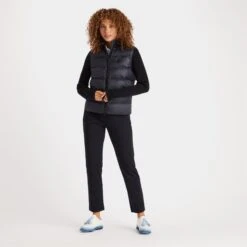 G/FORE Hybrid Quilted Nylon Knit Ladies Golf Jacket -Teepeg Store image403415214