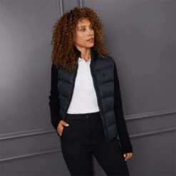 G/FORE Hybrid Quilted Nylon Knit Ladies Golf Jacket -Teepeg Store image403415231