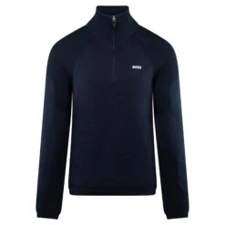 Boss Perform-X Knitted Mens Sweater Dark Blue