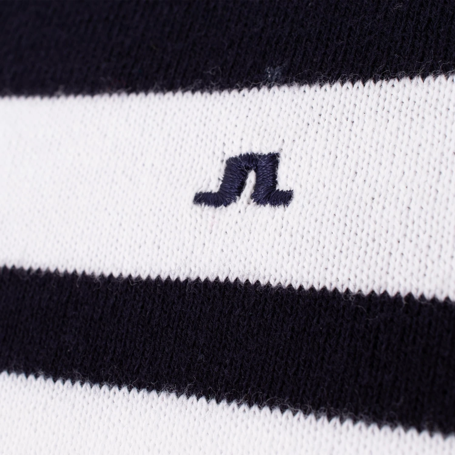 J.Lindeberg J Lindeberg Dunbar Striped Cotton Sweater Navy/Blue 6 J.Lindeberg J Lindeberg Dunbar Striped Cotton Sweater Navy/Blue - Image 4