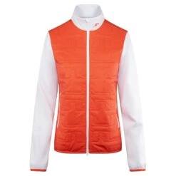 J.Lindeberg J Lindeberg Stefania Hybrid Ladies Golf Jacket Hot Coral -Teepeg Store image403717847