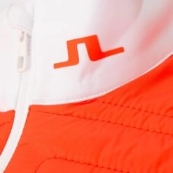 J.Lindeberg J Lindeberg Stefania Hybrid Ladies Golf Jacket Hot Coral -Teepeg Store image403717853