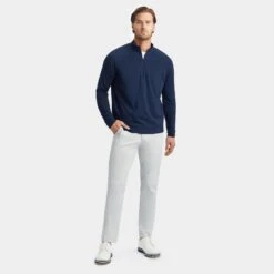 G/FORE Luxe Quarter Mid Layer Navy -Teepeg Store image404253855