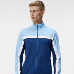 J.Lindeberg J Lindeberg Jarvis Mens Golf Mid Layer Little Boy Blue -Teepeg Store image405690992