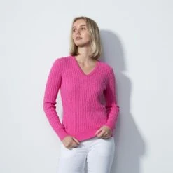 Daily Sports Madelene Ladies Knit Jumper Pink Sky 23 Daily Sports Madelene Ladies Knit Jumper Pink Sky -Teepeg Store image406554848